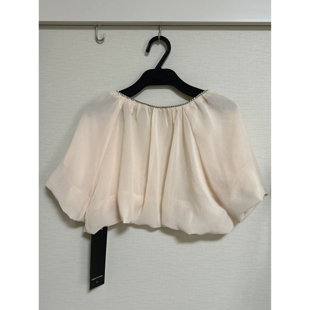 NIGHT1(ナイトワン)のパーティードレス・ボレロセット　ピンクゴールド レディースのフォーマル/ドレス(ミディアムドレス)の商品写真