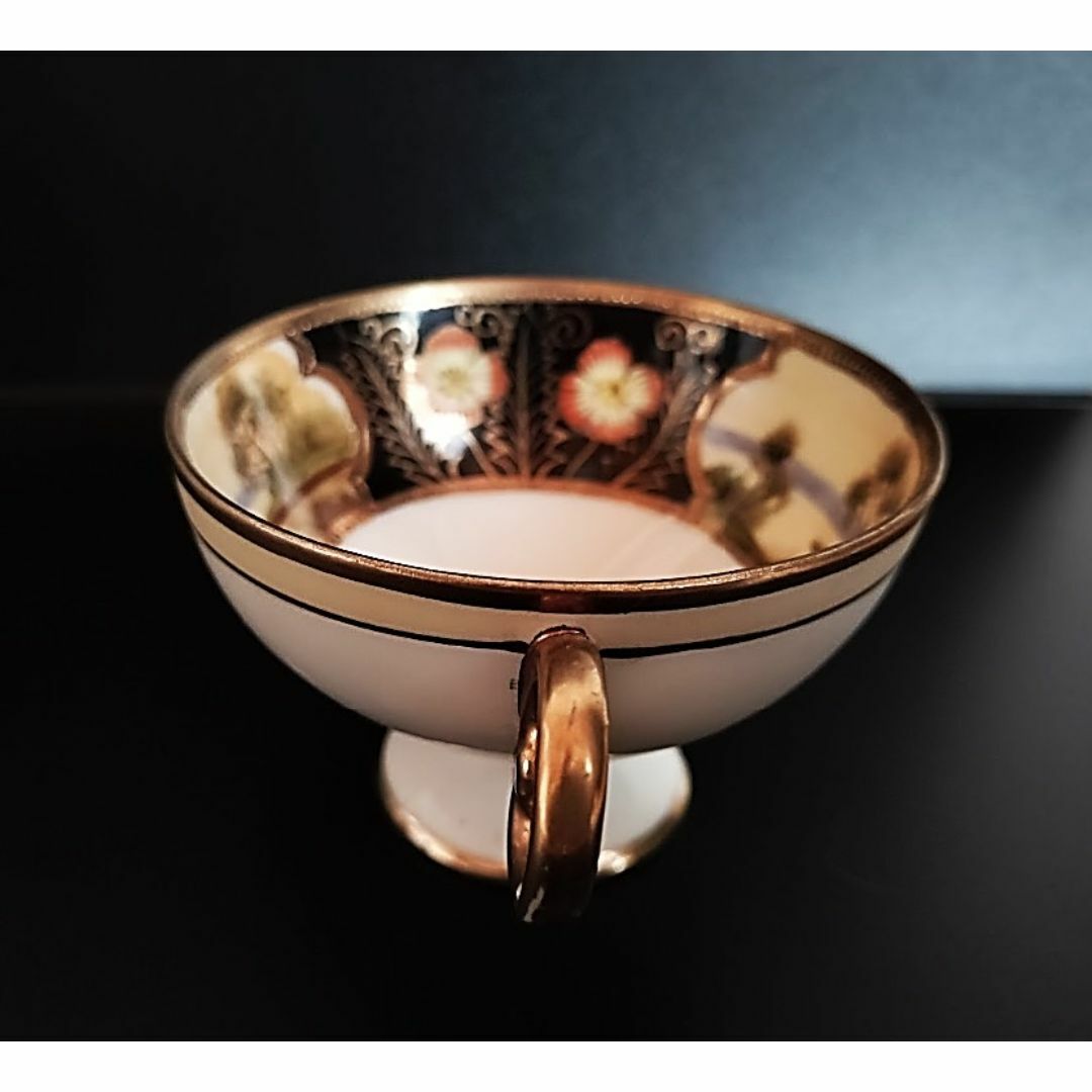 超豪華!オールドノリタケ金盛 湖畔の風景 カップ&ソーサ 1906年 初期マルキ 超豪華!オールドノリタケ金盛 湖畔の風景 カップ&ソーサ 1906年 初期マルキ