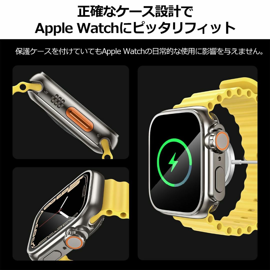 サイズ:45mm_色:チタンカラーTALENANA for Apple Wa スマホ/家電/カメラのスマホアクセサリー(その他)の商品写真