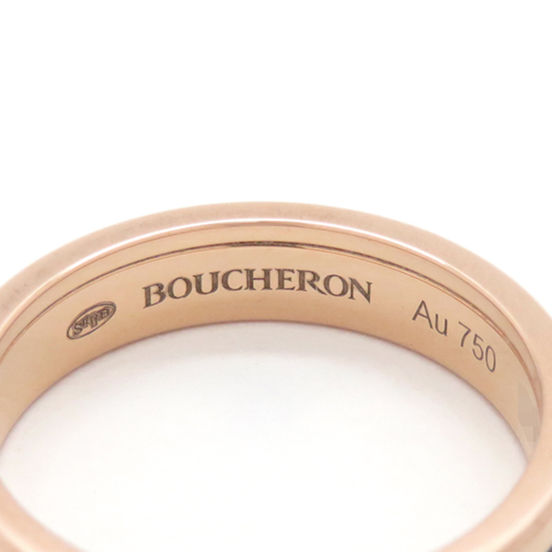 BOUCHERON(ブシュロン)のブシュロン BOUCHERON リング 指輪 キャトル クラシック ハーフ  K18PG ブラウンPVD ローズゴールドXブラウン #T48 18K 750 18金 【中古】 レディースのアクセサリー(リング(指輪))の商品写真