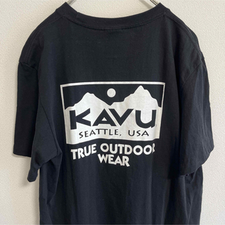 カブー(KAVU)のカブー　KAVU Tシャツ　ブラック　L(Tシャツ/カットソー(半袖/袖なし))
