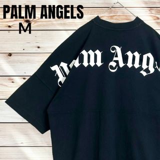 PALM ANGELS - 【定番ブラック】パームエンジェルス☆バックロゴ入りTシャツ 入手困難 XL 黒