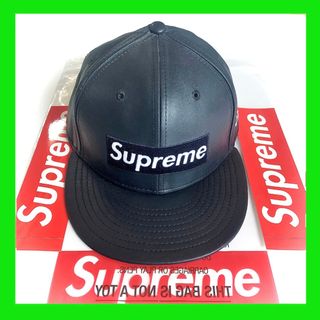 シュプリーム(Supreme)の【激レア】supreme New Era Leather BoxLogo Cap(キャップ)