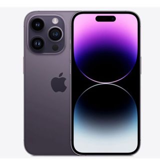 アップル(Apple)のバッテリー90%以上 【中古】 iPhone14 Pro Max 128GB ディープパープル SIMフリー 本体 Aランク スマホ アイフォン アップル apple  【送料無料】 ip14pmmtm2038b(スマートフォン本体)