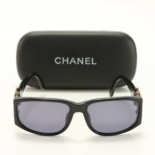 シャネル(CHANEL)のシャネル ココマーク ブラック ゴールド 眼鏡 めがね アイウェア スクエア 94305 サングラス レディース EHM AB10-2(サングラス/メガネ)