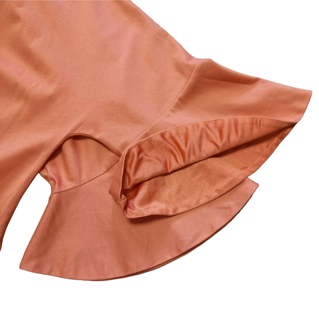M'S GRACY(エムズグレイシー)のエムズグレイシー 上品 フレア バックリボン カットソー きれい オレンジ 40 レディースのトップス(カットソー(長袖/七分))の商品写真