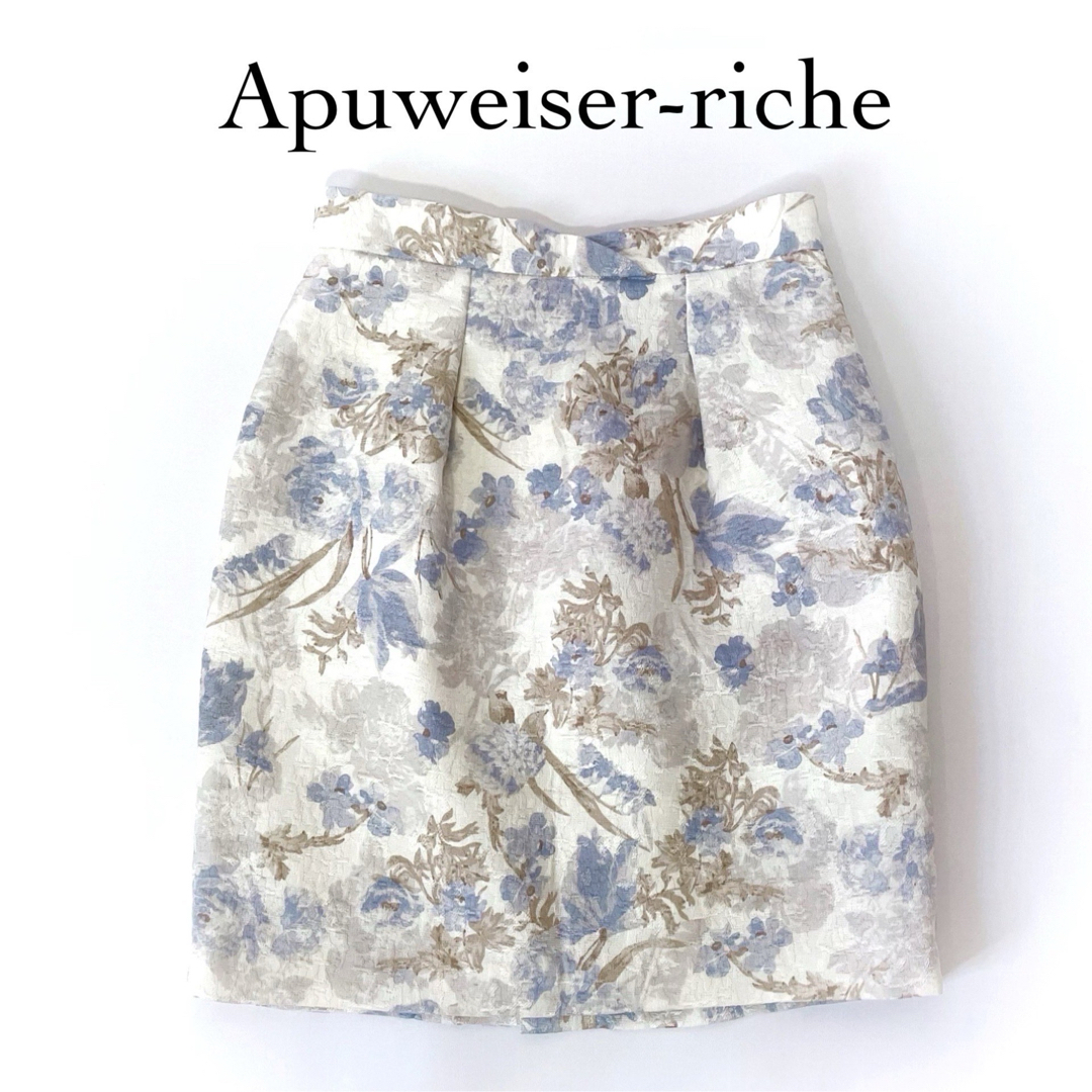 Apuweiser-riche(アプワイザーリッシェ)のApuweiser-riche ガーデンフラワー タイトスカート ミニスカート レディースのスカート(ミニスカート)の商品写真