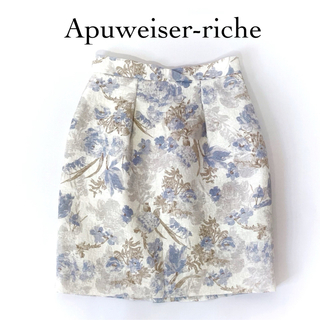 アプワイザーリッシェ(Apuweiser-riche)のApuweiser-riche ガーデンフラワー タイトスカート ミニスカート(ミニスカート)