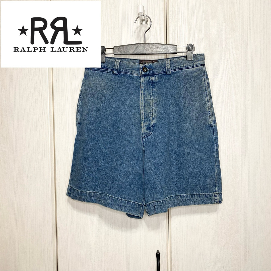 RRL(ダブルアールエル)の【USA製】 RRL Ralph Lauren デニム ショートパンツ 30 メンズのパンツ(デニム/ジーンズ)の商品写真
