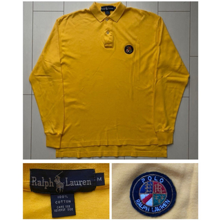 ポロラルフローレン(POLO RALPH LAUREN)の美品 80s 90s POLO ラルフローレン COOKIE yellow M(ポロシャツ)