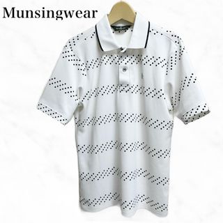 マンシングウェア(Munsingwear)のmunsingwear ポロシャツ　半袖カットソー　ホワイト　白(ポロシャツ)