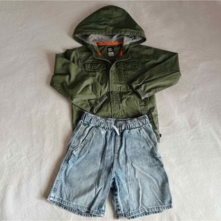 OshKosh - 男の子　ジャケット　ハーフパンツセット　110〜120