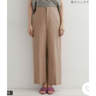 URBAN RESEARCH DOORS - URBAN RESERCH DOORS コットンリネンワイドパンツ