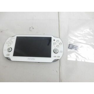  中古品 ゲーム PS Vita 本体 PCH-1100 ホワイト 動作品 メモリースティック 8GB 32GB付き(携帯用ゲーム機本体)
