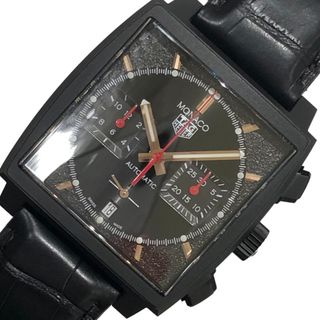 タグホイヤー(TAG Heuer)の　タグ・ホイヤー TAG HEUER モナコ　キャリバーホイヤー02 CBL2180.FC6497  ブラック チタン メンズ 腕時計(その他)