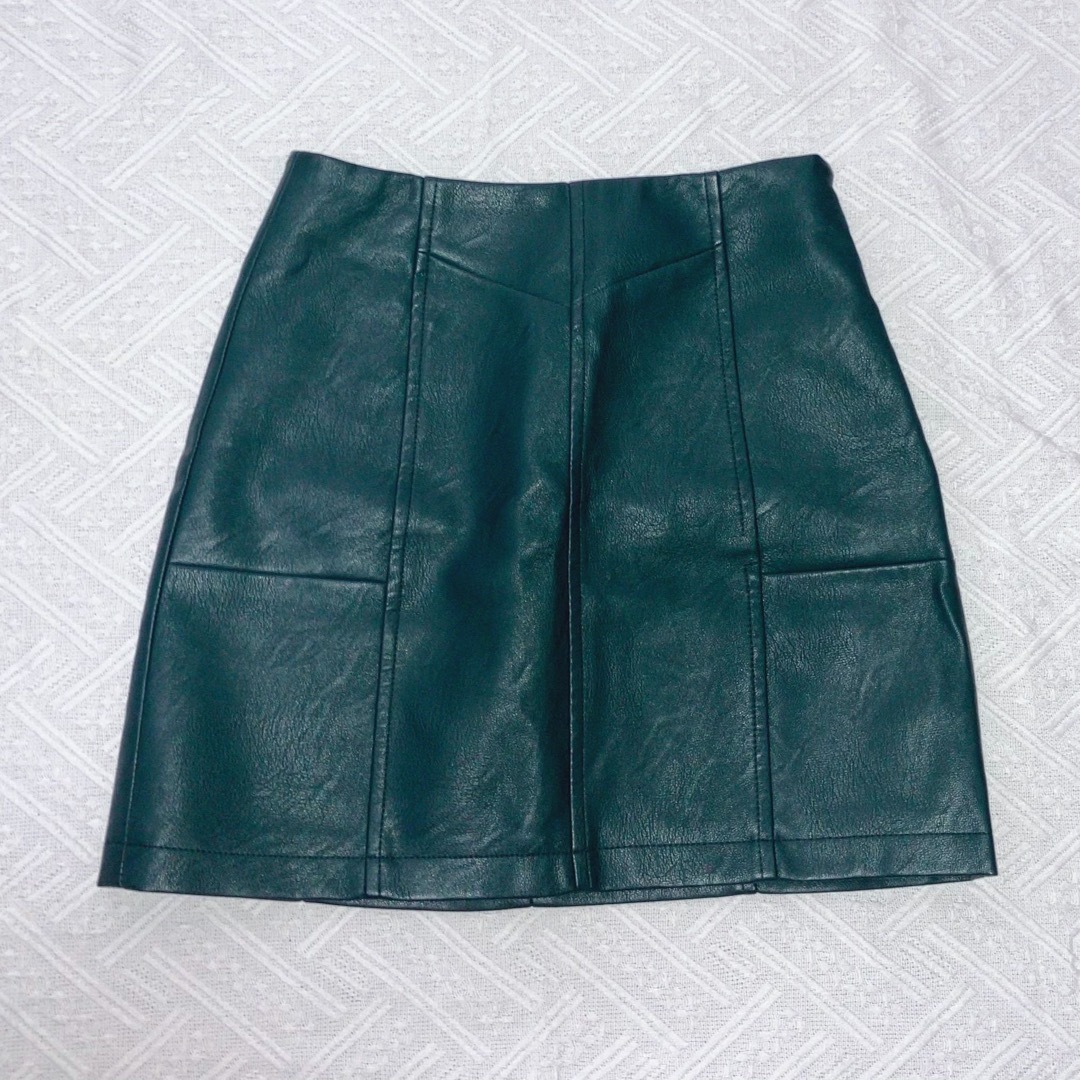 asos(エイソス)の【美品 S〜】TOP SHOP ミニ丈 レザータイトスカート レディースのスカート(ミニスカート)の商品写真