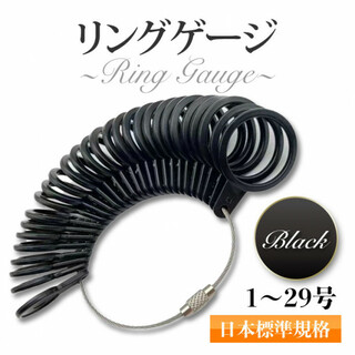リングゲージ 1～29号 ブラック 日本標準規格 指輪 指サイズ 計測 測定(リング(指輪))