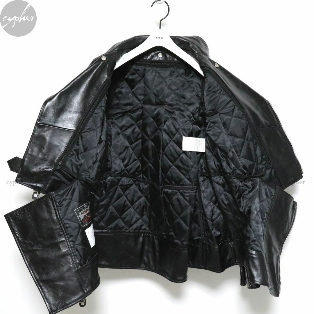 sacai - 3 新品 22AW サカイ ショット レザー ブルゾン sacai - 3 新品 22AW サカイ ショット レザー ブルゾン