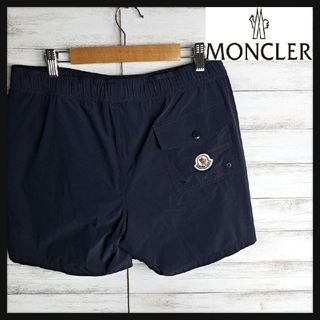 MONCLER - 【最高デザイン】モンクレール ナイロンパンツ ワッペンロゴ Mサイズ  ナイロン