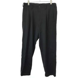 ヨウジヤマモトプールオム(Yohji Yamamoto POUR HOMME)のYohji Yamamoto POUR HOMME ヨウジヤマモト プールオム 23AW 1TUCK PANTS ワンタックウールパンツ HJ-P78-152 ブラック 3(その他)