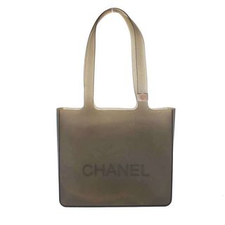 シャネル(CHANEL)のCHANEL シャネル 1999 ロゴラバー ハンドバッグ  グレー(ハンドバッグ)