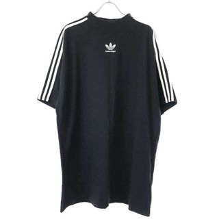 バレンシアガ(Balenciaga)のBALENCIAGA×adidas バレンシアガ アディダス 23SS オーバーサイズTシャツ 739101 ブラック 3(Tシャツ/カットソー(半袖/袖なし))