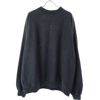 バレンシアガ(Balenciaga)のBALENCIAGA バレンシアガ 22SS Oversized Crewneck New Sporty B オーバーサイズスウェットトレーナー 720428 チャコールグレー 2(スウェット)