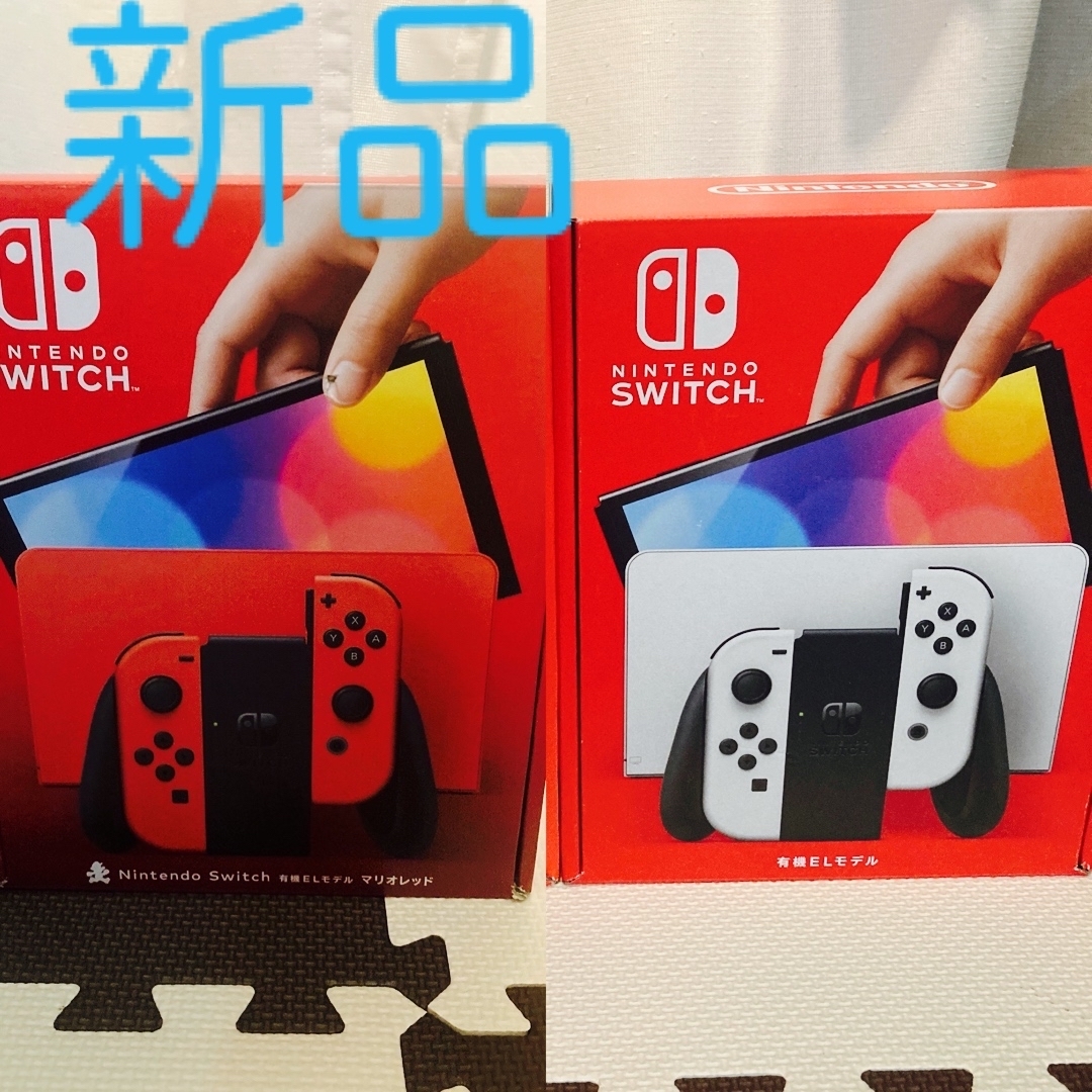 Nintendo Switch(ニンテンドースイッチ)の新品　Nintendo Switch 有機ELモデル　マリオレッド エンタメ/ホビーのゲームソフト/ゲーム機本体(家庭用ゲーム機本体)の商品写真