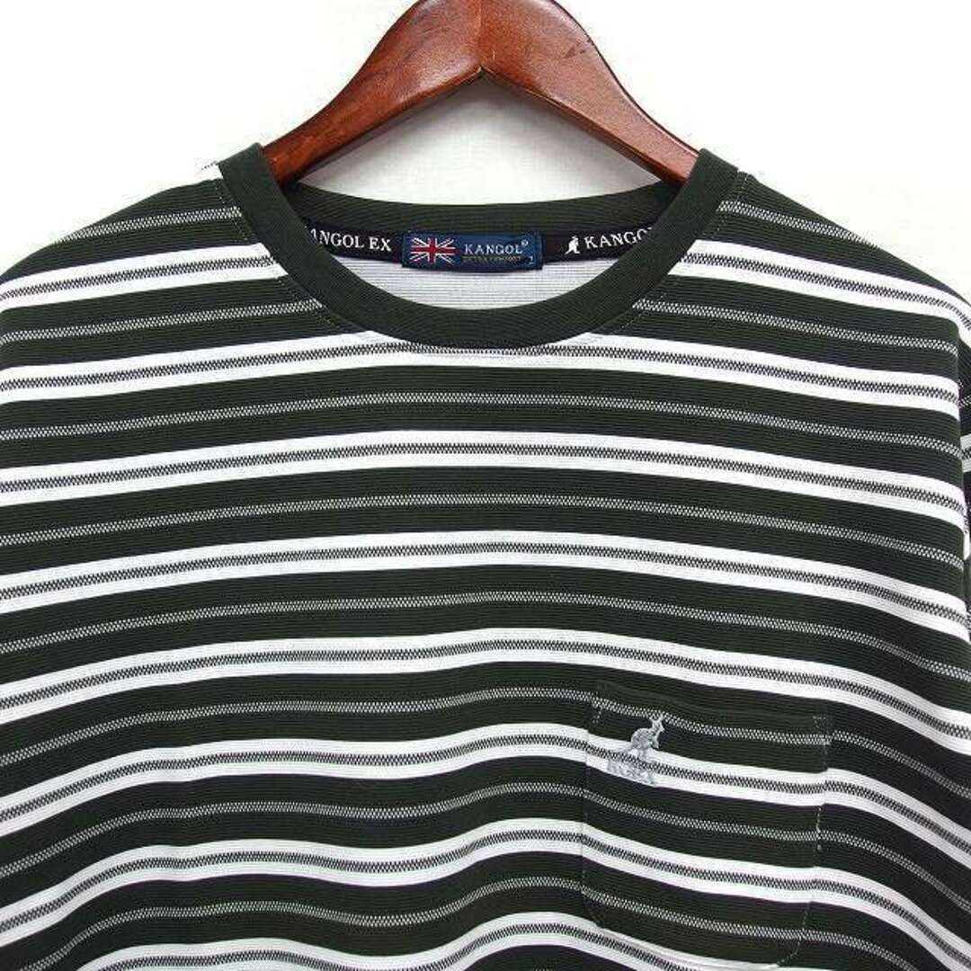 KANGOL(カンゴール)のカンゴール KANGOL EX ボーダー ロングスリーブ Tシャツ カットソー メンズのトップス(Tシャツ/カットソー(七分/長袖))の商品写真
