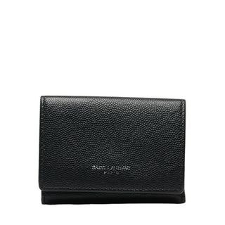 サンローラン(Saint Laurent)のサンローラン トリフォールド コンパクトウォレット 二つ折り財布 レザー レディース SAINT LAURENT 【1-0150713】(財布)