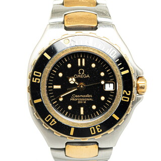 オメガ(OMEGA)のオメガ シーマスター200 プロフェッショナル 腕時計 796.1041 クオーツ ブラック文字盤 ステンレススチール レディース OMEGA 【214-51046】(腕時計)