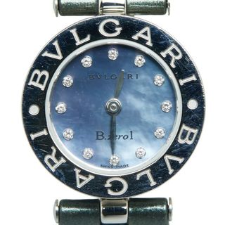 ブルガリ(BVLGARI)のブルガリ ビーゼロワン 腕時計 BZ22S クオーツ ブルーシェル文字盤 ステンレススチール レディース BVLGARI 【214-51054】(腕時計)