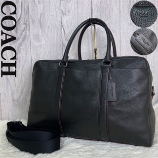 COACH - 人気♡美品♡COACH コーチ レザー 2way ボストンバッグ ブラック