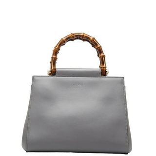 Gucci - グッチ バンブー ニムフェア スモール ハンドバッグ 453767 レザー レディース GUCCI 【228-51911】