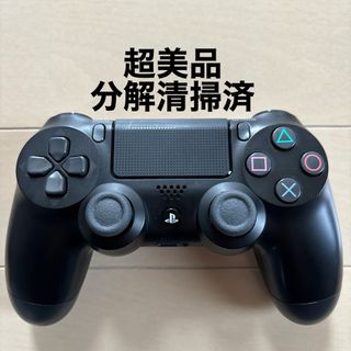 プレイステーション4(PlayStation4)の超美品 SONY PS4 純正 コントローラー DUALSHOCK4 ブラック(家庭用ゲーム機本体)