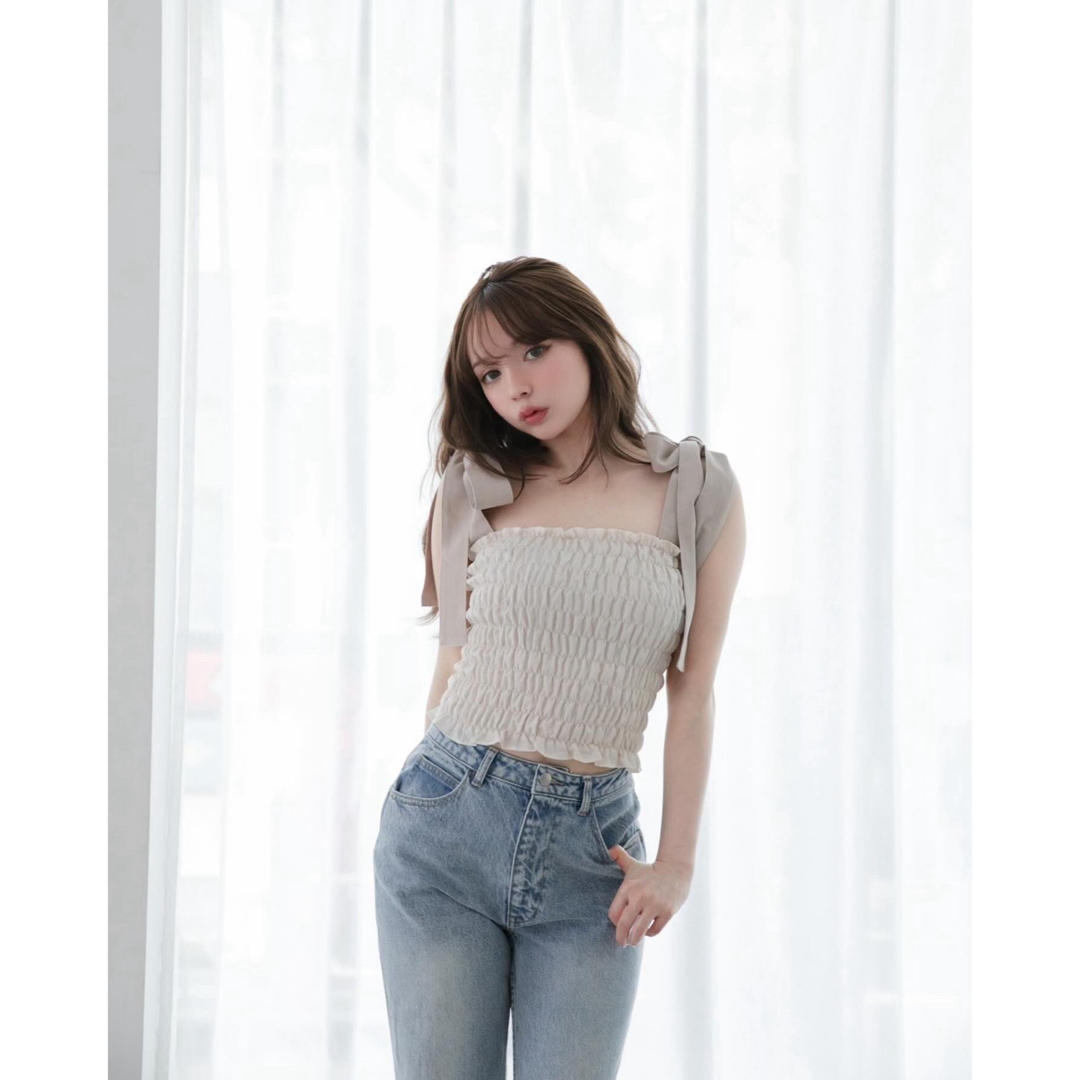 ☆ANDMARY May shirring tops Ivory 新品未使用の通販 by ☆ANDMARY May shirring tops Ivory 新品未使用の通販 by