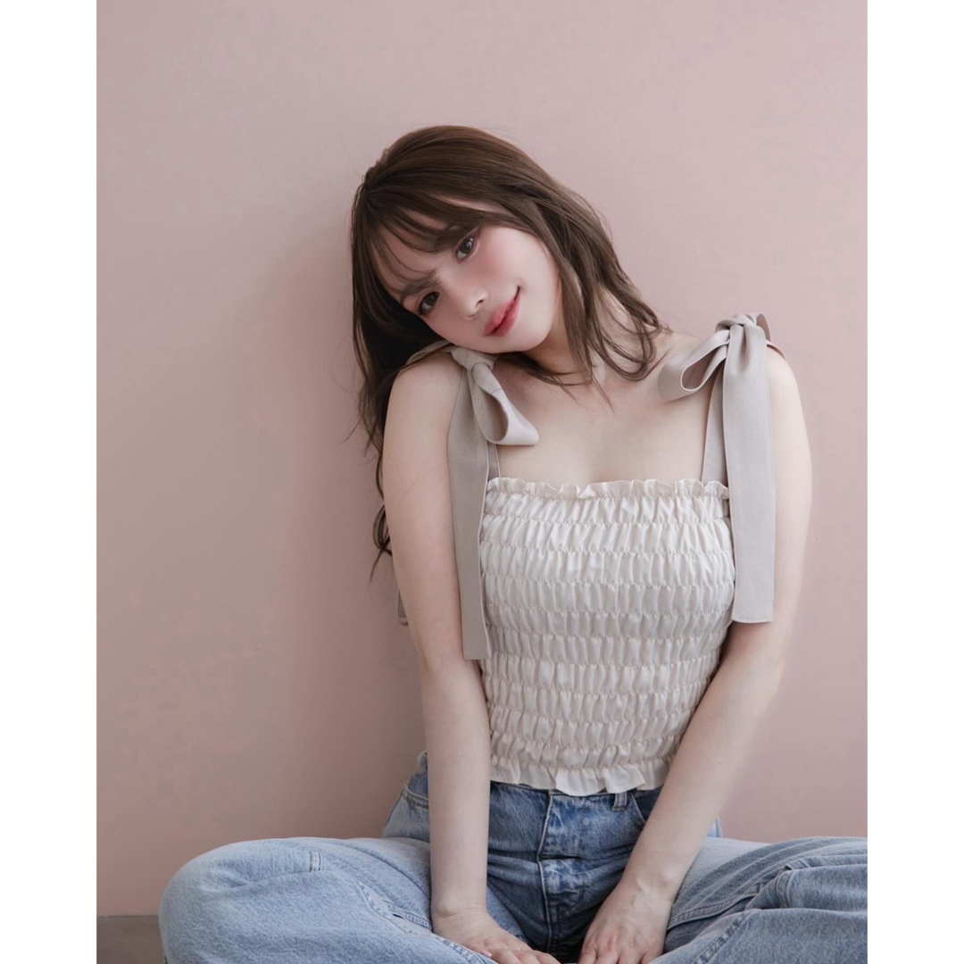 ☆ANDMARY May shirring tops Ivory 新品未使用 その他 ☆ANDMARY May shirring tops Ivory 新品未使用 その他