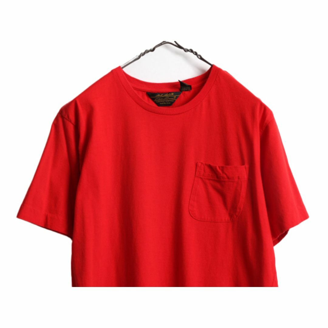 80s 90s エディーバウアー ポケット付き 無地 半袖 Tシャツ メンズ L / ヴィンテージ オールド Eddie Bauer ポケT 無地T シングルステッチ メンズのトップス(Tシャツ/カットソー(半袖/袖なし))の商品写真