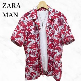 ZARA - ZARA MAN 半袖シャツ　総柄シャツ　アロハシャツ　トップス