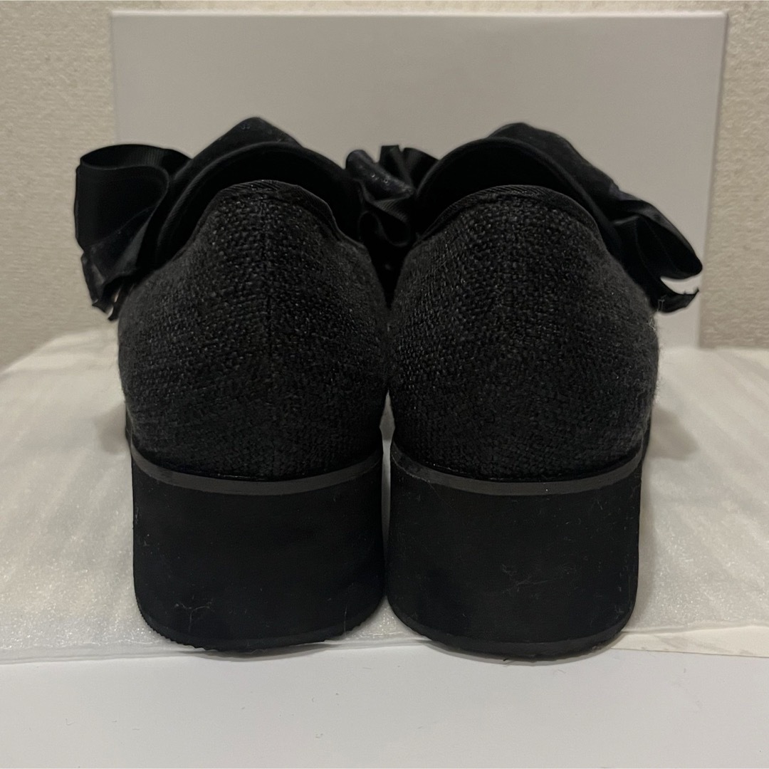 RANDA ローファー厚底プラットフォーム　ブラックLL レディースの靴/シューズ(ローファー/革靴)の商品写真
