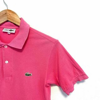 ラコステ(LACOSTE)のCHEMISE LACOSTE ピンク　2  ポロシャツ(ポロシャツ)