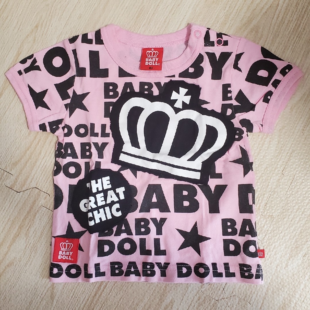 BABYDOLL(ベビードール)のBABYDOLL Tシャツ 80センチ キッズ/ベビー/マタニティのベビー服(~85cm)(Ｔシャツ)の商品写真