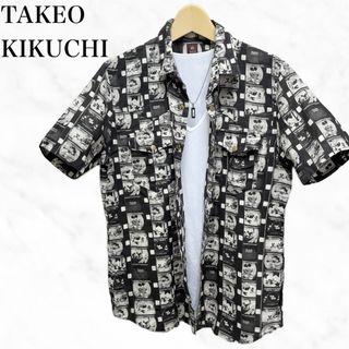 タケオキクチ(TAKEO KIKUCHI)のTAKEO KIKUCHI×DISNEY 総柄シャツ　半袖シャツ　トップス(シャツ)