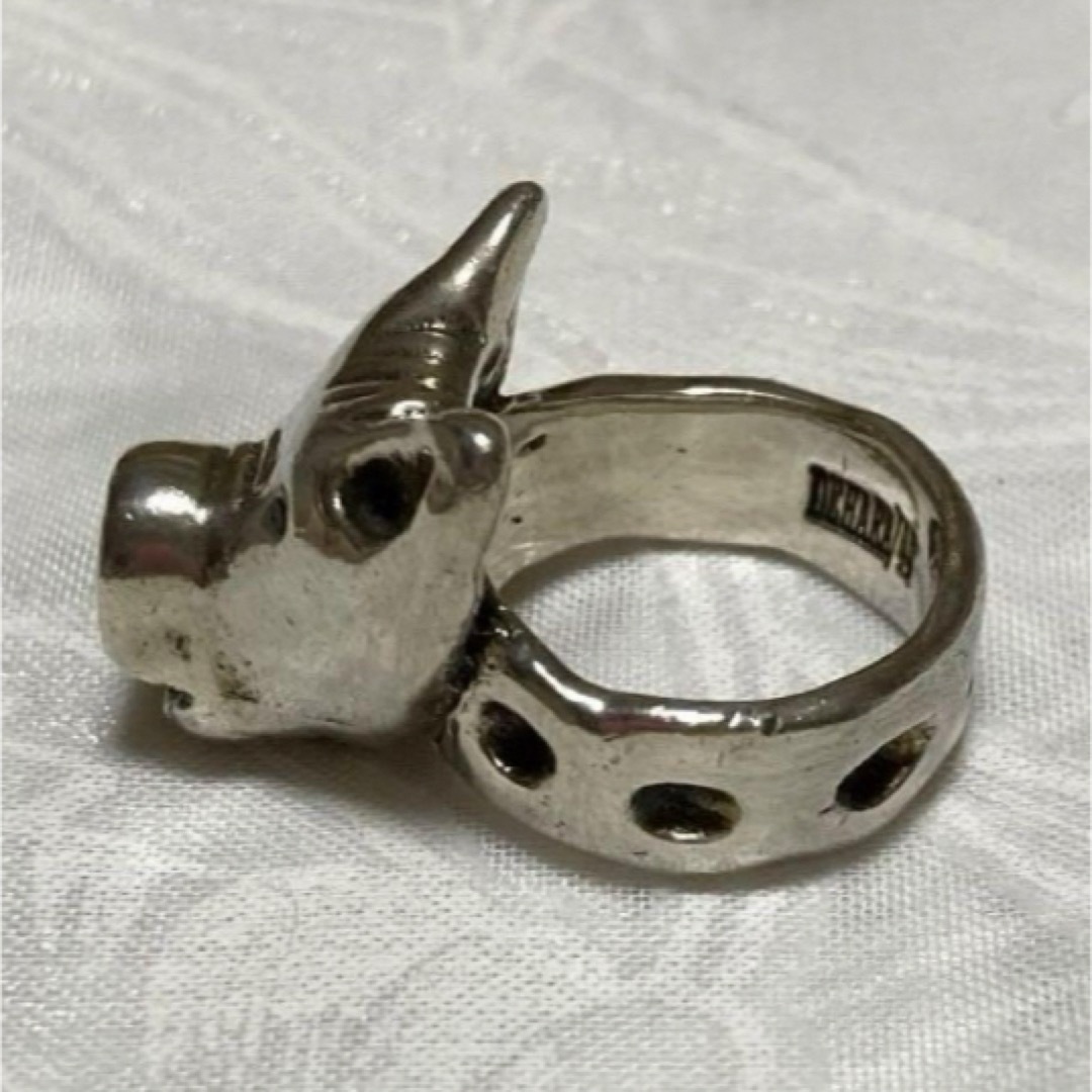 豚　指輪　ぶた　DEHARA　リング　シルバー　一点物　デハラ レディースのアクセサリー(リング(指輪))の商品写真