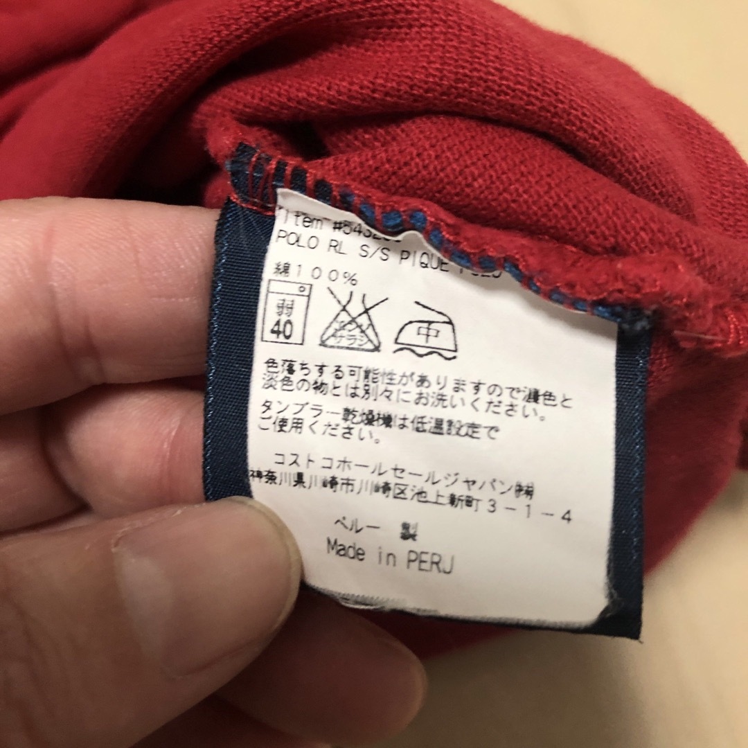 Ralph Lauren(ラルフローレン)のラルフローレン　Ralph Lauren 赤　ポロシャツ　キッズ　140 キッズ/ベビー/マタニティのキッズ服男の子用(90cm~)(Tシャツ/カットソー)の商品写真