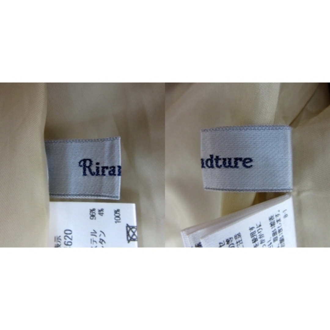 Rirandture(リランドチュール)のリランドチュール ドッキングワンピース ノースリーブ ボーダー柄 2 白 レディースのワンピース(ひざ丈ワンピース)の商品写真