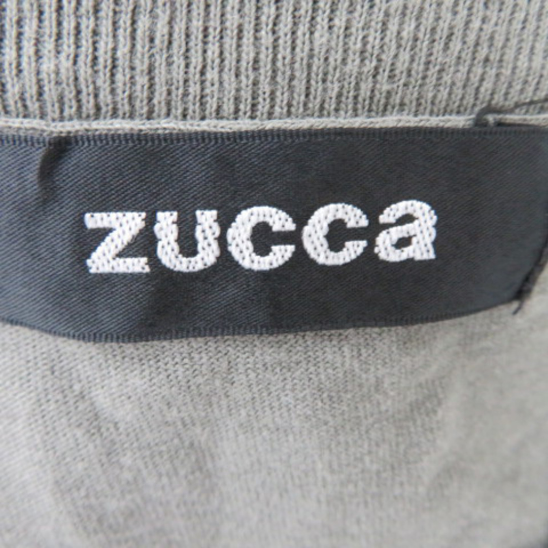 ZUCCa(ズッカ)のズッカ チュニック カットソー 半袖 ラウンドネック プリント M カーキ レディースのトップス(チュニック)の商品写真