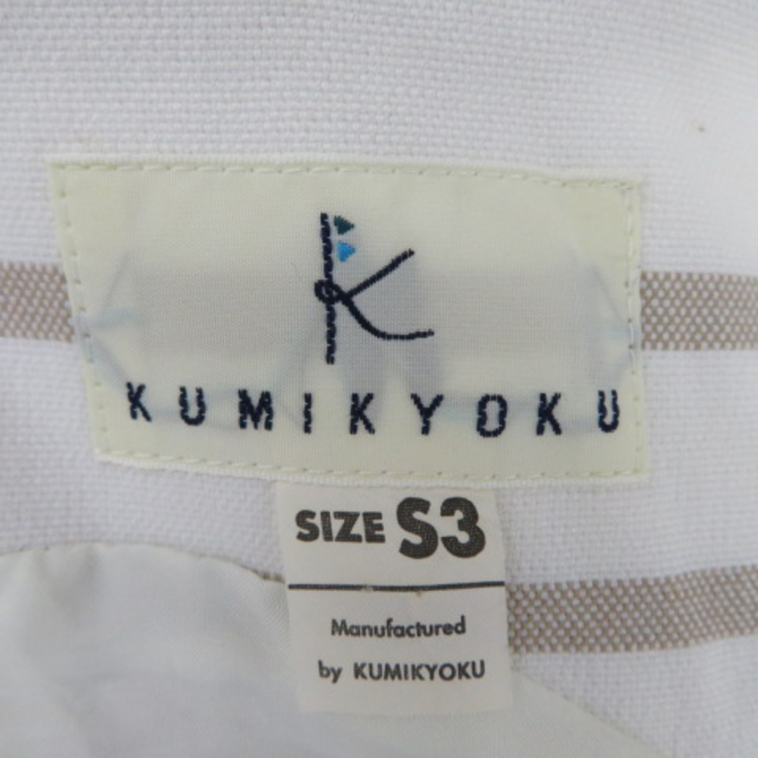 kumikyoku（組曲）(クミキョク)のクミキョク ノースリーブワンピース ミニ丈 スリット ラウンドネック レディースのワンピース(ミニワンピース)の商品写真