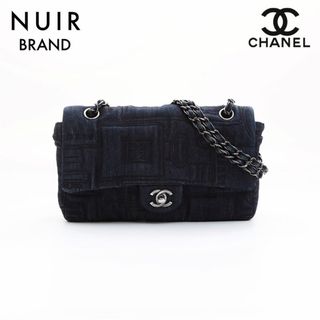 シャネル(CHANEL)のシャネル CHANEL デニム　香水柄　チェーン22番台 ショルダーバッグ(ショルダーバッグ)