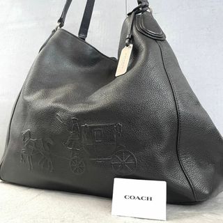 コーチ(COACH)の極美品 コーチ イーディー ホースアンドキャリッジ ターンロック エンボス 馬車(トートバッグ)